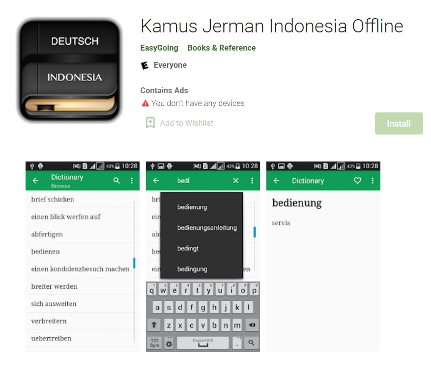Kamus Jerman Indonesia Offline